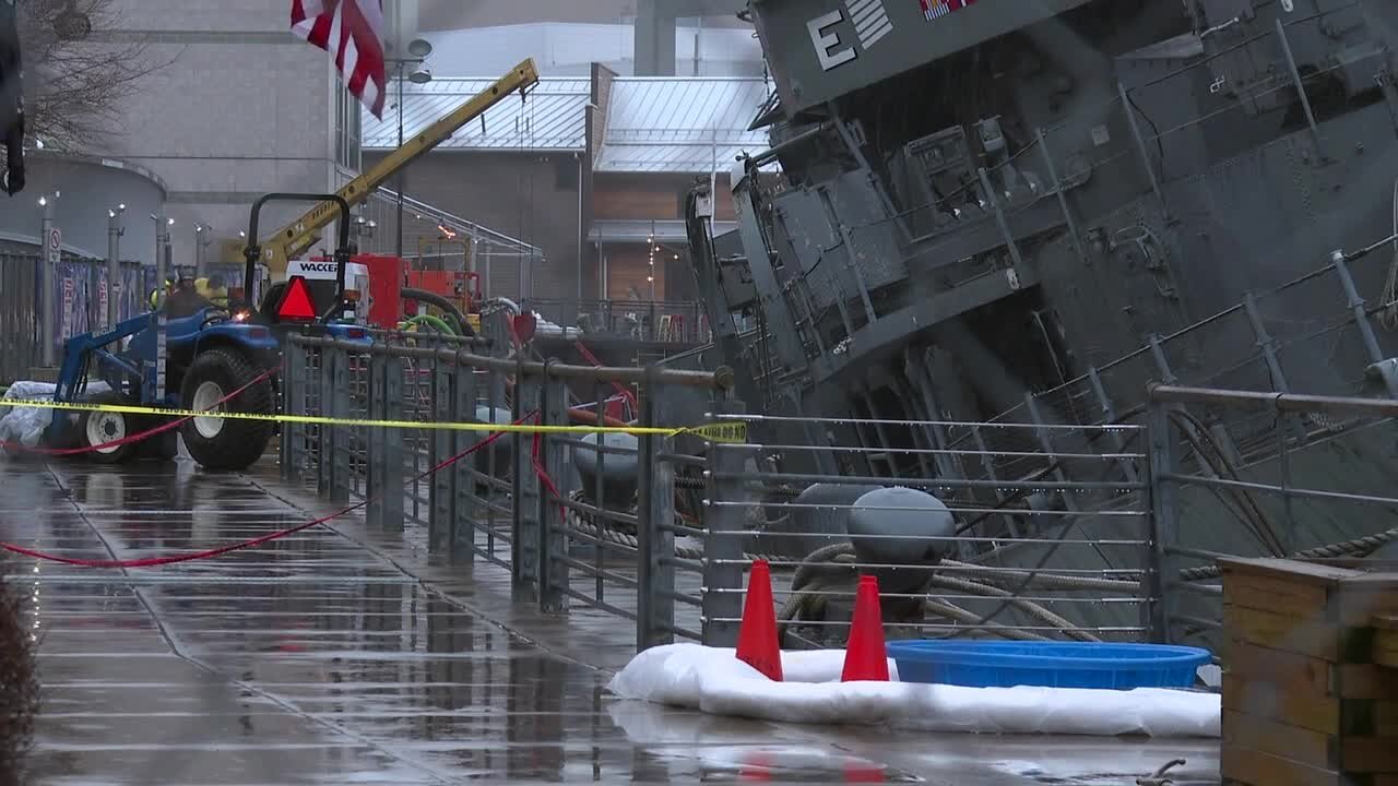 Managing environmental impact of U.S.S. The Sullivans