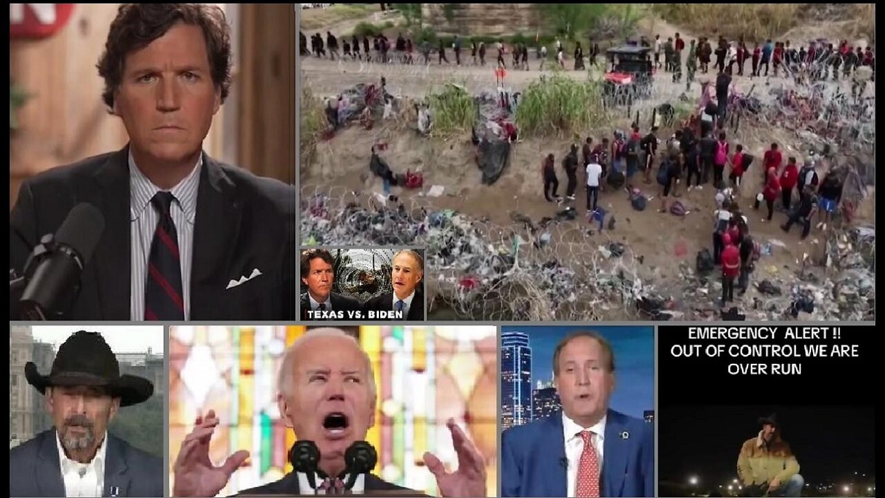 Tucker Talks Texas Border Crisis w/ AG Paxton, Gov Abbott and Convoy Organizer Dr Pete Chambers