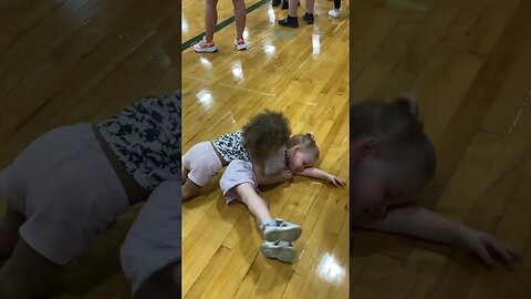 Start them young (toddler wrestling) #wrestlelikeagirl #grappling #toddlers #cute #girl