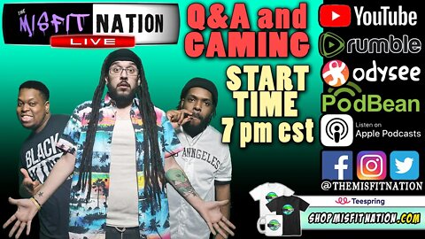 Q&A and Gaming | Chillstream | Misfit Nation LIVE!!!