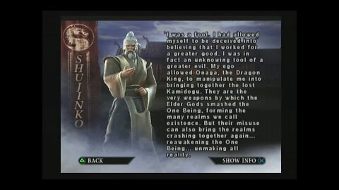 Mortal Kombat Deception (PS2) - Shujinko - Arcade Mode