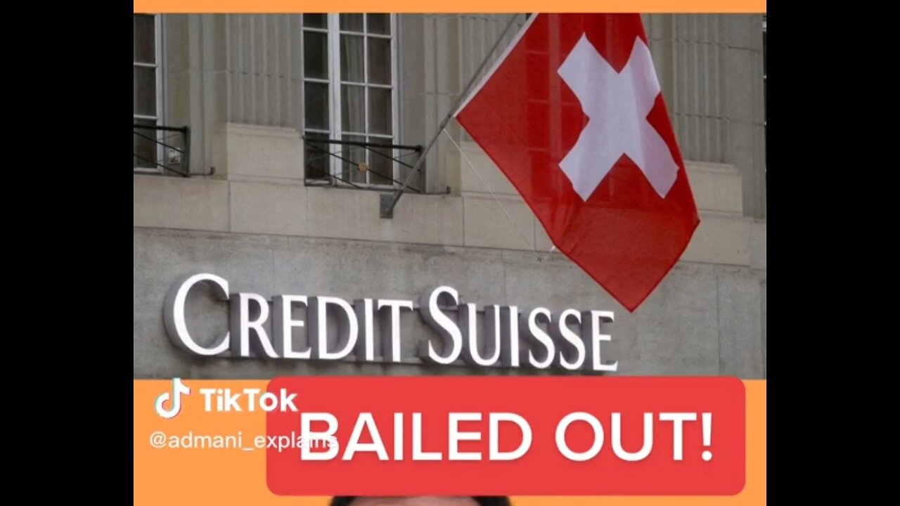 CREDIT SUISSE FAILED AND IS NOW A PENNY STOCK, WORST PART THEY JUST DROPPED THEIR BOND HOLDERS