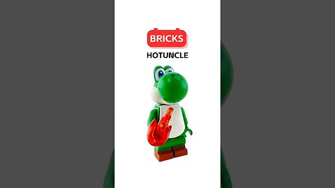 Yoshi Minifigure Immersive Speed Build #toys #bricks #supermario