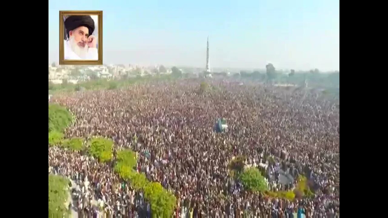menaar e Pakistan allama hafiz khadim hussan rizvi janaza view