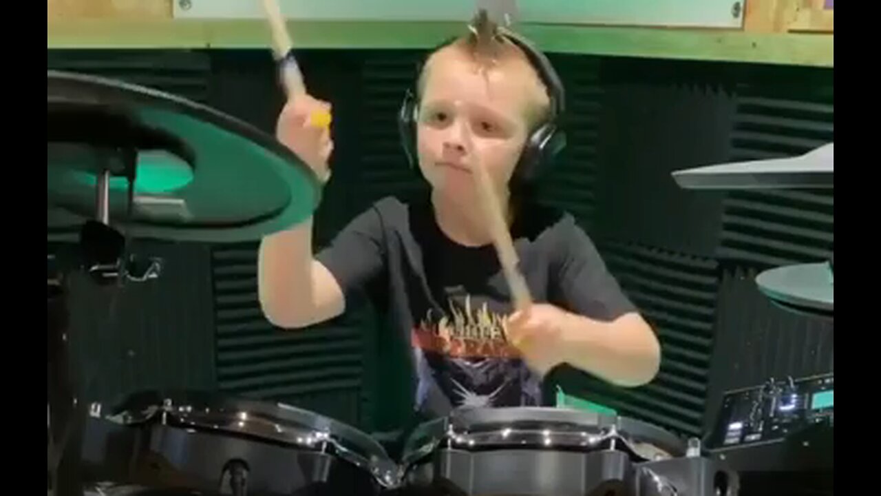 Boy is a Fantastic Drummer and He's Only 8 years old - BMEnt