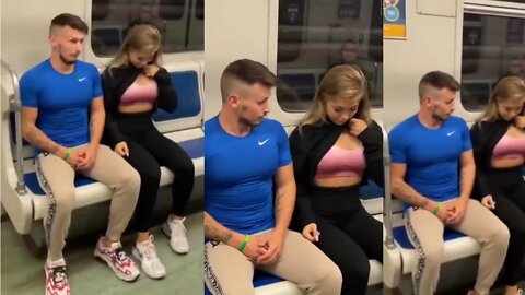 American Subway Prank On Girl's