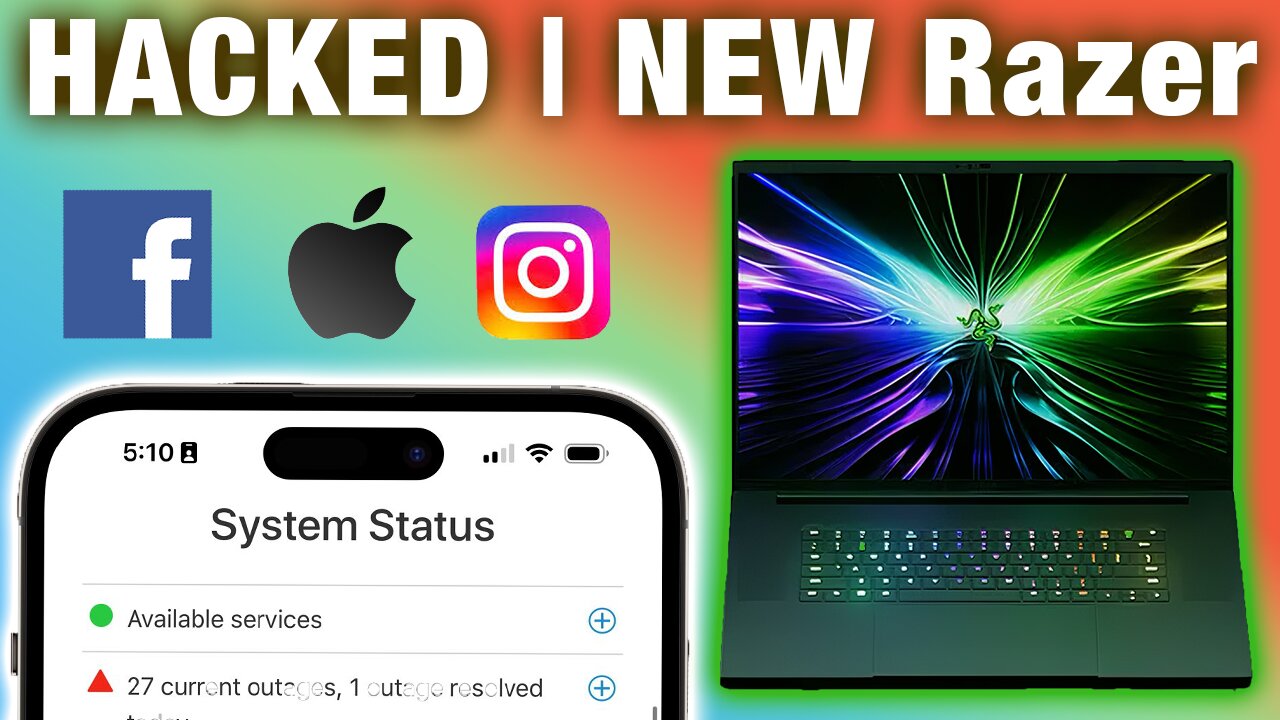 FACEBOOK, WHATSAPP, INSTAGRAM HACKED??? NEW RAZER BLADE 18! APPLE iPhone 16 NEW BUTTONS!