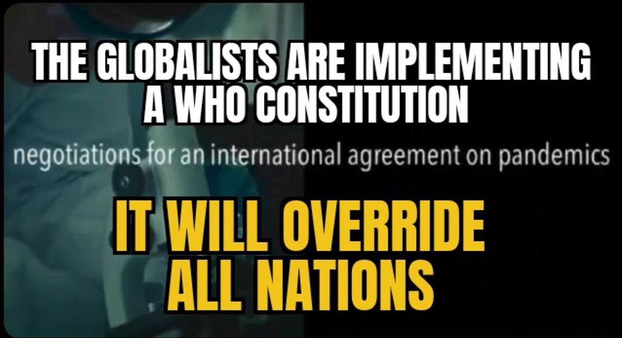 V904. 🚨The NEXT STEP in the Globalist Takeover