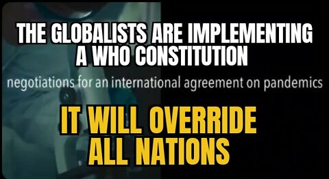 V904. 🚨The NEXT STEP in the Globalist Takeover