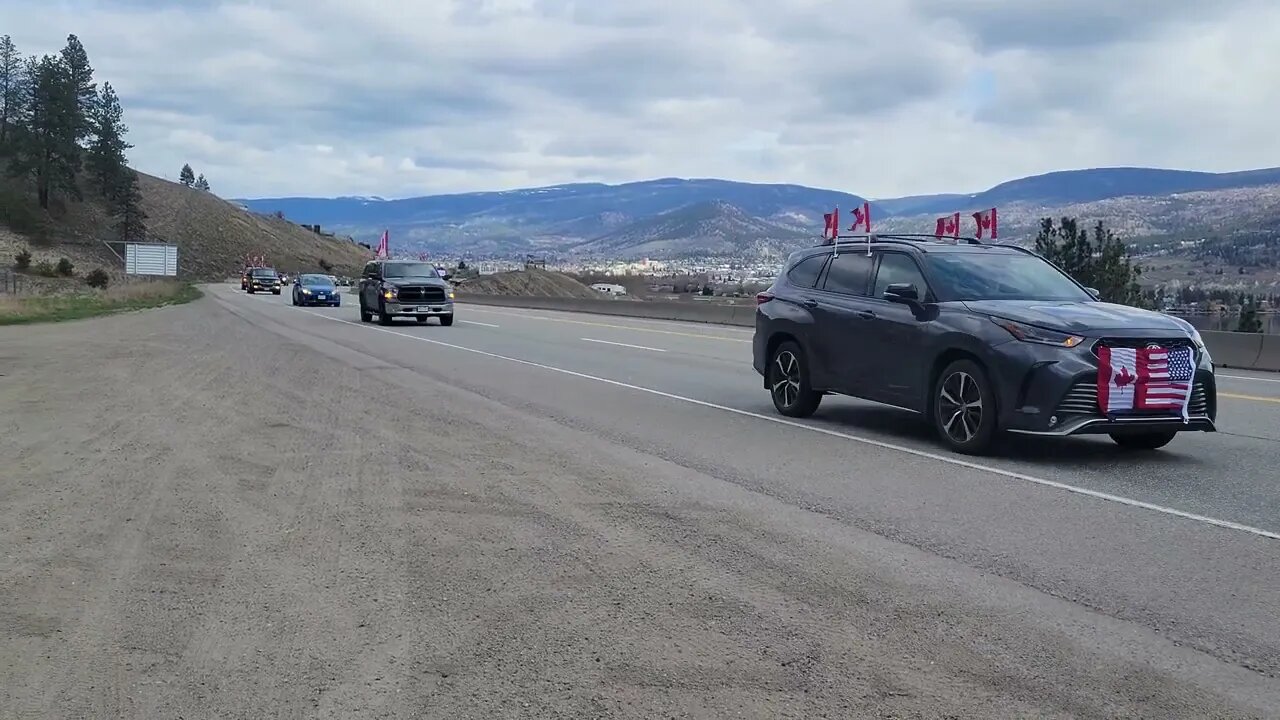 Worldwide Freedom Convoy Vernon BC to Osoyoos Border Barbwire Rally April 2nd 2022