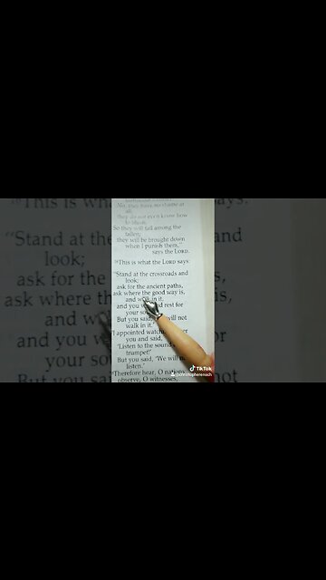 Reading the Bible - Jeremiah 6:16