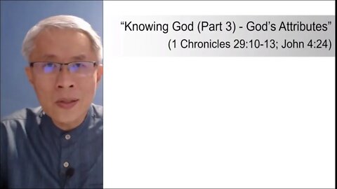 [20210117] Knowing God (Part 3)