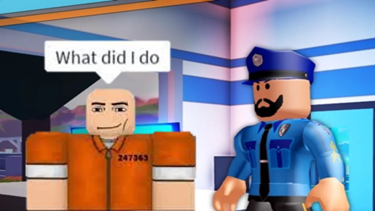 ESCAPING FROM JAIL IN ROBLOX!!