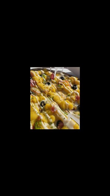 #shorts #hungry #cooking Korean Sweetpotato pizza! alone on the roof.