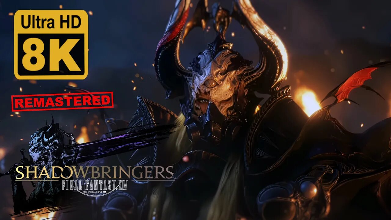 FINAL FANTASY XIV: SHADOWBRINGERS Full Trailer 8k 60 FPS (Remastered with Neural Network AI)