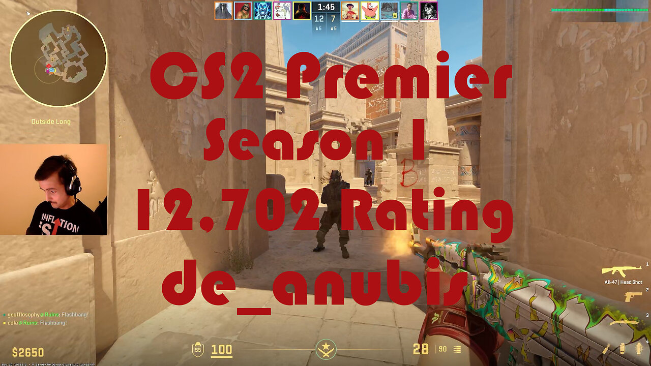 CS2 Premier Matchmaking - Season 1 - 12,702 Rating - de_nuke