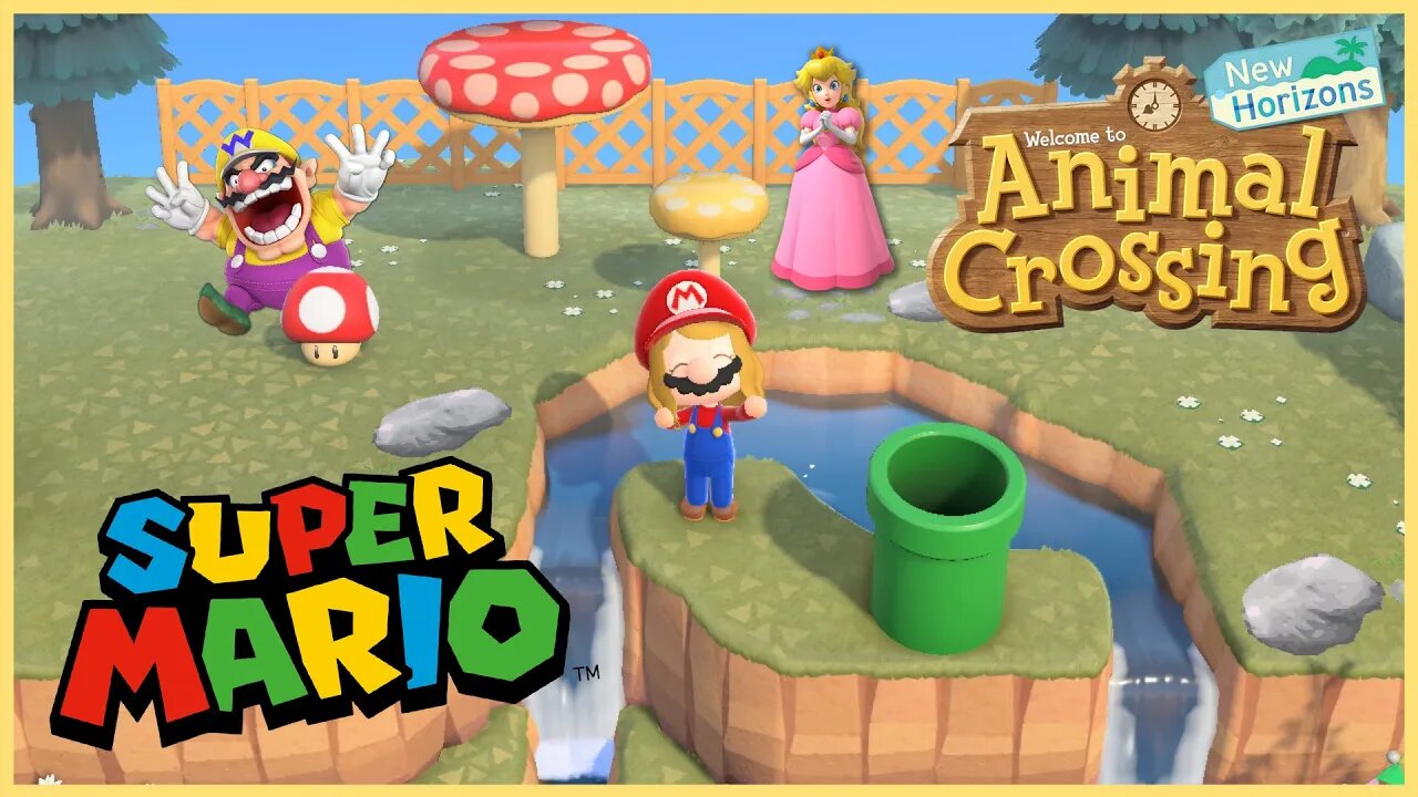 Mario Adventure In Animal Crossing New Horizon