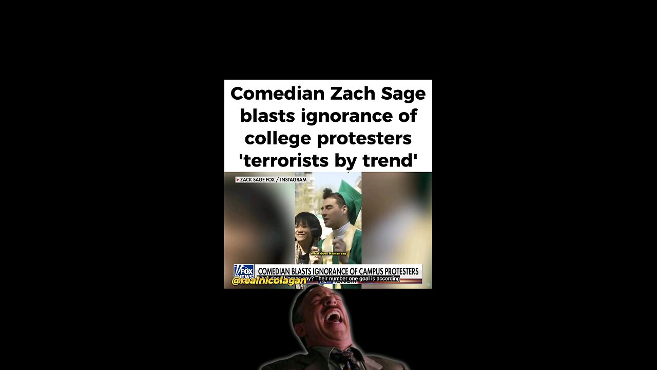 Comedian Zach Sage Blasts Ignorance of College Protestors