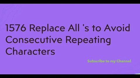 1576 Replace All 's to Avoid Consecutive Repeating Characters