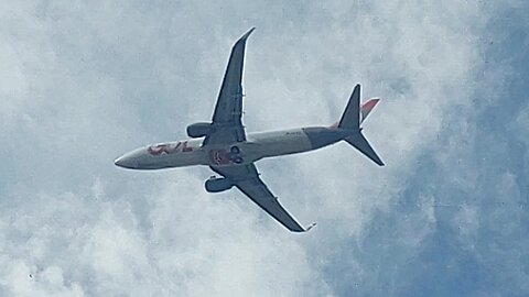 Boeing 737-800 PR-GUV departing to Guarulhos from Fortaleza