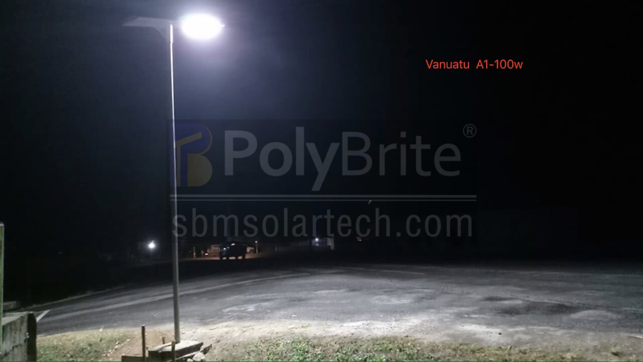 All in one solar street light application