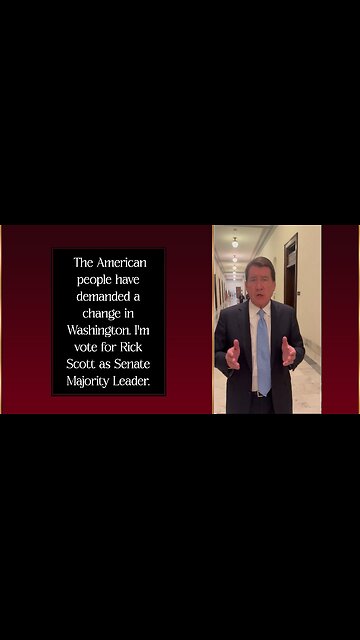 Sen. Bill Hagerty supports Sen. Rick Scott as Senate Majority Leader.
