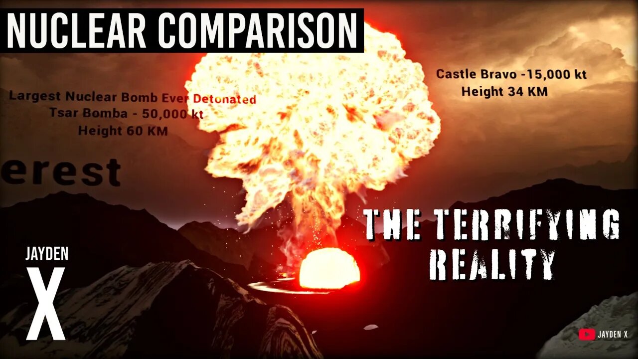 Top 3 Biggest Nuclear Bombs Ever Detonated | Nuclear Comparison | Unreal Engine 5 (2022)