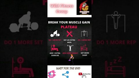 🔥Break your muscle gain plateau🔥#shorts🔥#wildfitnessgroup🔥12 April 2022🔥