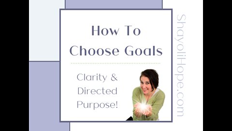 How To Choose Goals || 5 Minutes Lessons From "The Law of Success"