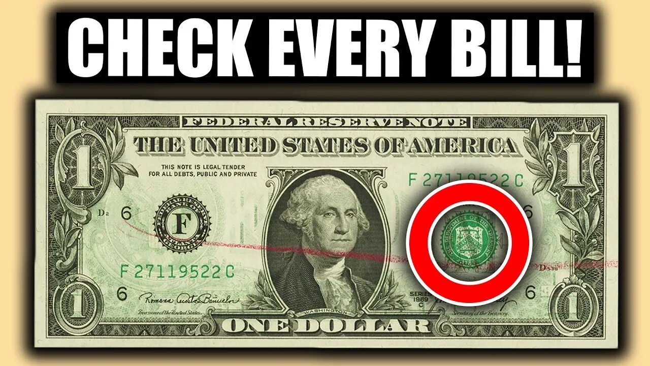 YOU SHOULD CHECK FOR THESE RARE DOLLAR BILLS WORTH A LOT OF MONEY!!