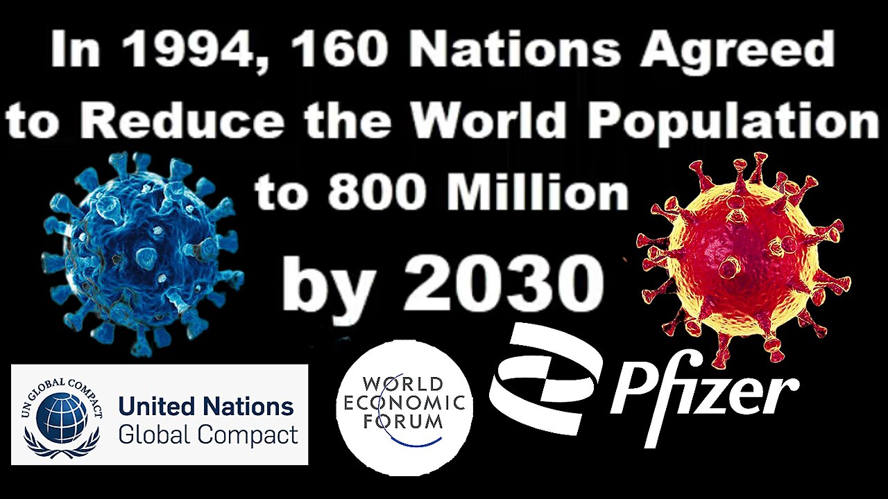 160 Countries Have Signed Onto Reducing The World Population To 800 Million By 2030