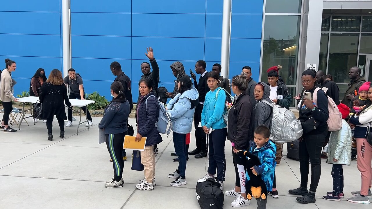 This is wild! Just arrived at the San Ysidro Port of Entry in California