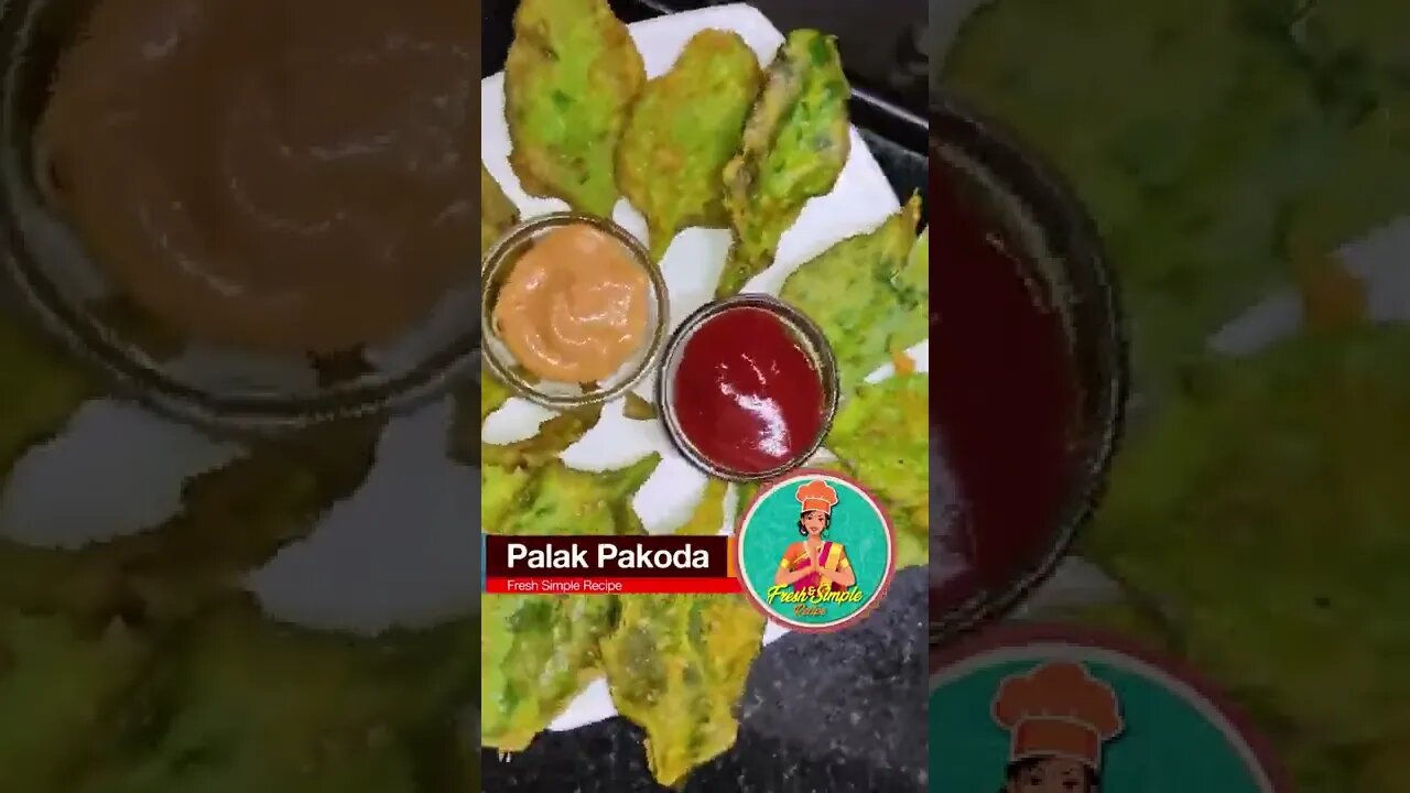 Crispy Palak Pakoda | Palak Bhaji #shorts #snacks #EveningSnacks #Recipe #ChaiTime #Recipe