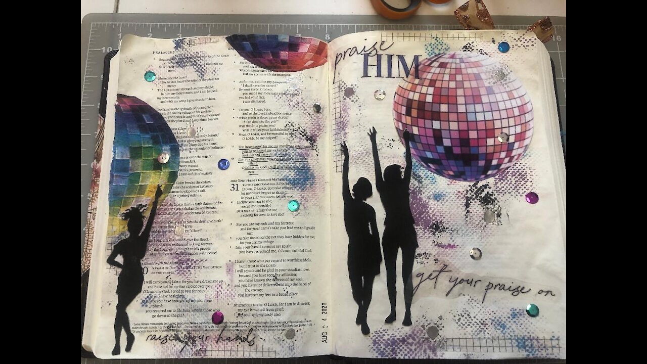 Let's Bible Journal Psalm 30 (from Lovely Lavender Wishes)