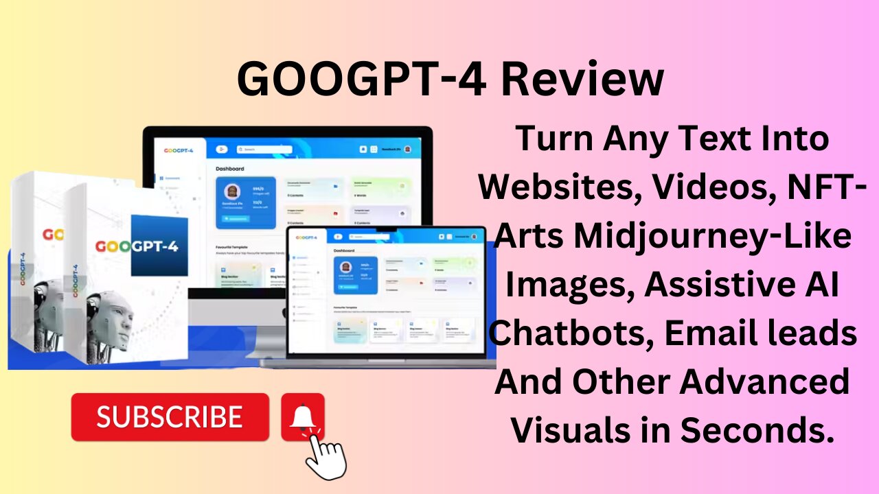 Googpt4 review-turn text to websites, text to stunning images, text to Videos