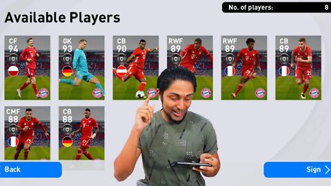 Club Selection: FC BAYERN MUNCHEN PACK OPENING | PES 2021 MOBILE