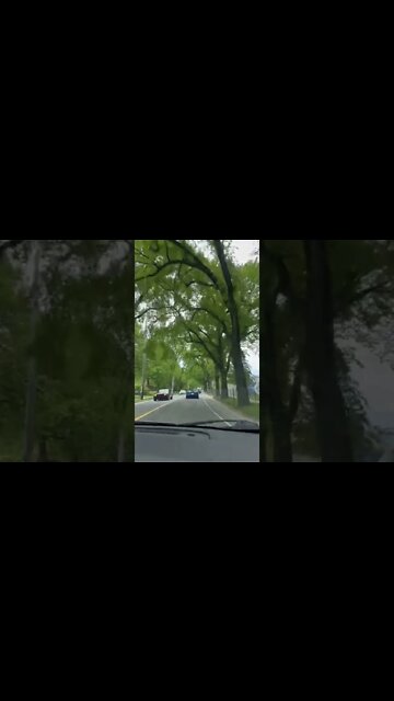 Following a Blue Corvette