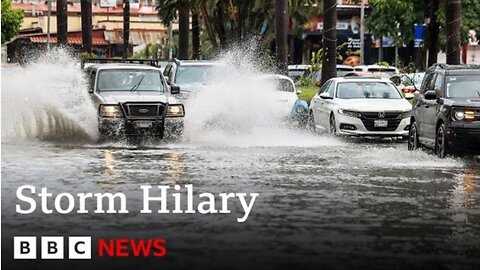 Storm Hilary: California and Mexico brace for tropical storm - BBC News