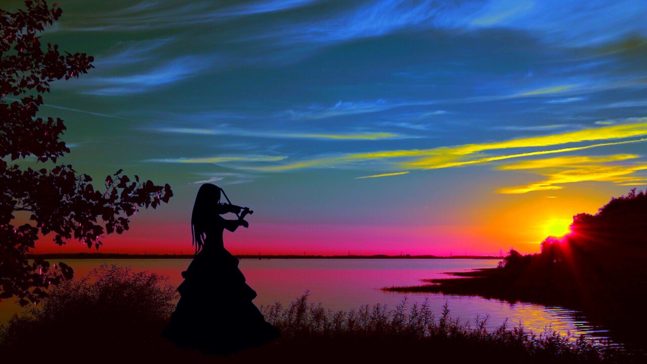 Beautiful & Relaxing Violin For Sleeping - 8 Hours - Dark Screen - Relax - Heal - Calm - Peace