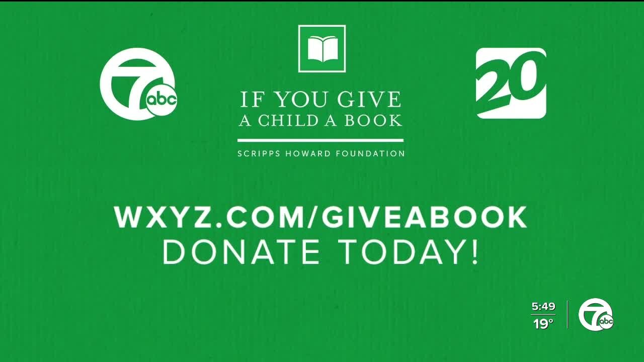 WXYZ-TV giving away nearly 11,000 books to children through 'If You Give A Child A Book' campaign