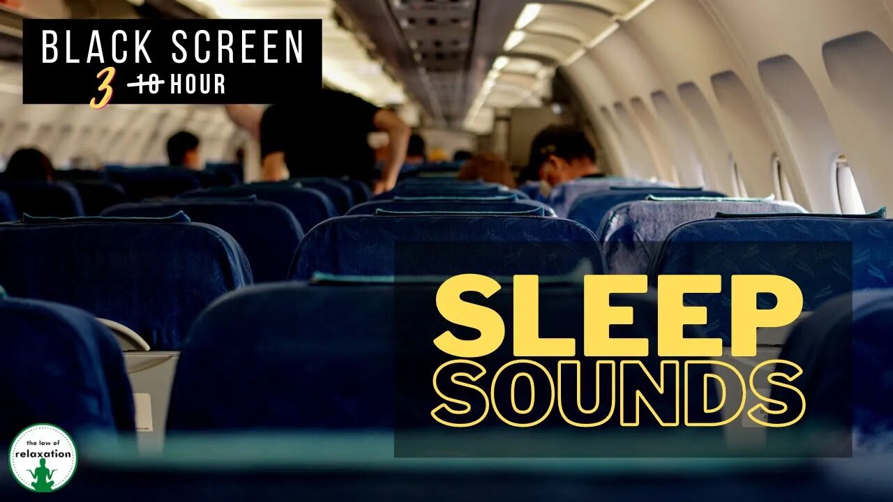 Airplane sounds for Sleeping | Black Screen | 3 Hours