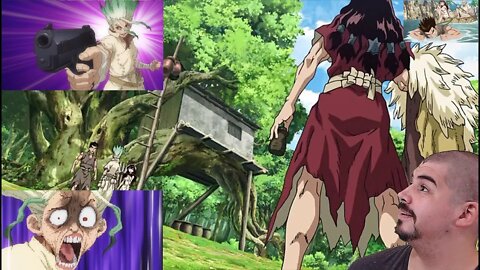 React anime Dr Stone Episodio 3 Dublado Melhor do mundo