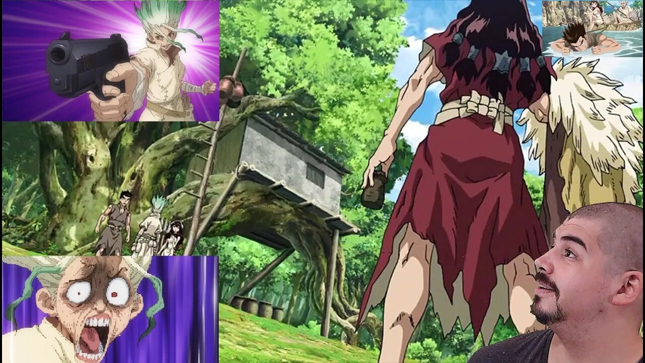 React anime Dr Stone Episodio 3 Dublado Melhor do mundo