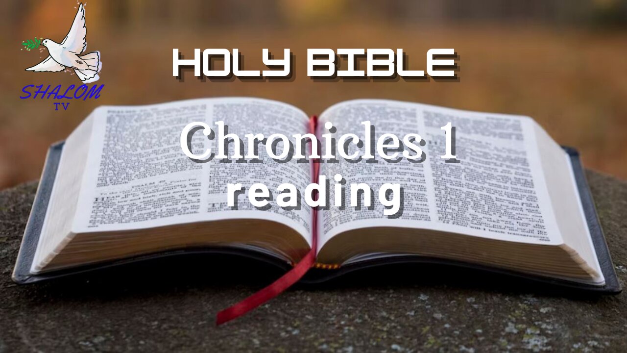 Complete Reading of Book Of 1st CHRONICLES (NIV) | HOLY BIBLE