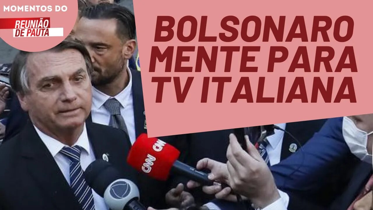 O que Bolsonaro falou sobre Lula à TV italiana? | Momentos