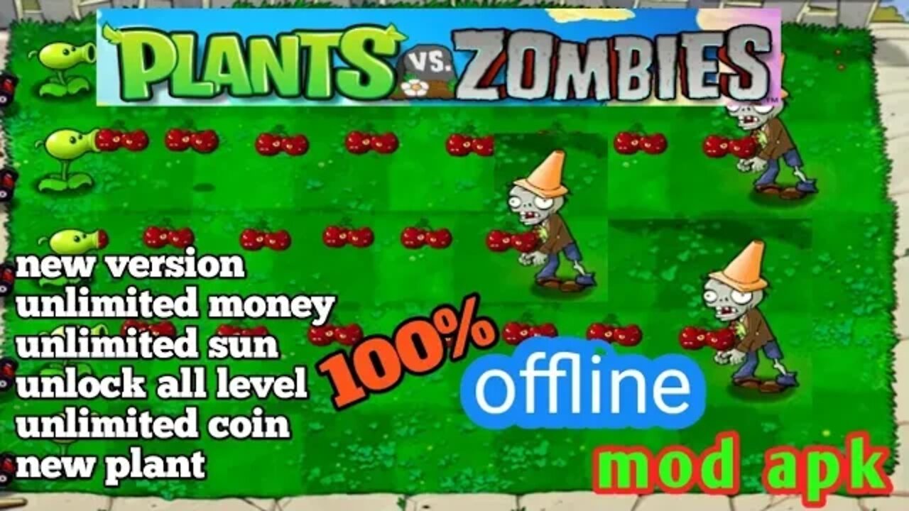 Version update plant vs zombie mod apk | new plant pvz unlimited data