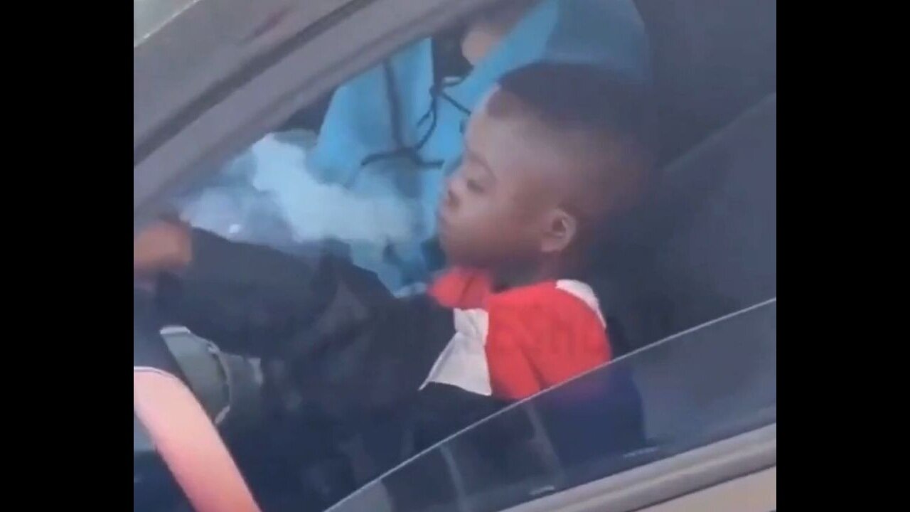 Nothing To See Here But A Couple Of Little Kids Smoking And Driving A Car In Lost Angeles