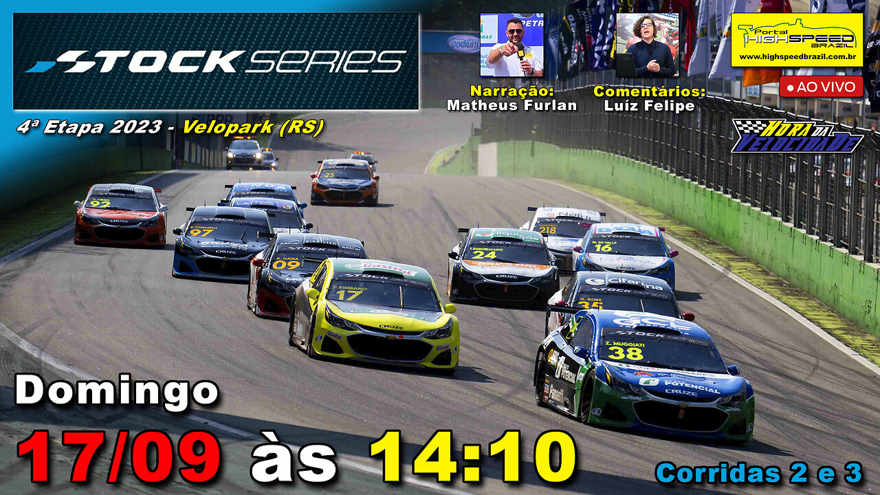 🔴 STOCK SERIES | Corridas 2 e 3 | 4ª Etapa 2023 | Velopark (RS) | Ao Vivo