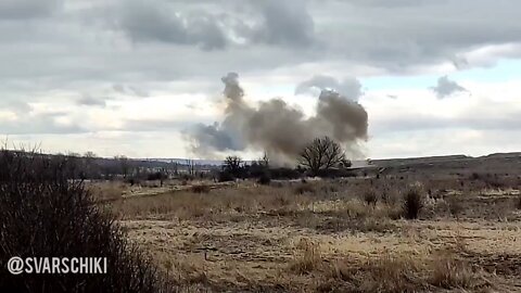 The work of Russian TOS on the fortified areas of the Armed Forces of Ukraine near Avdiivka