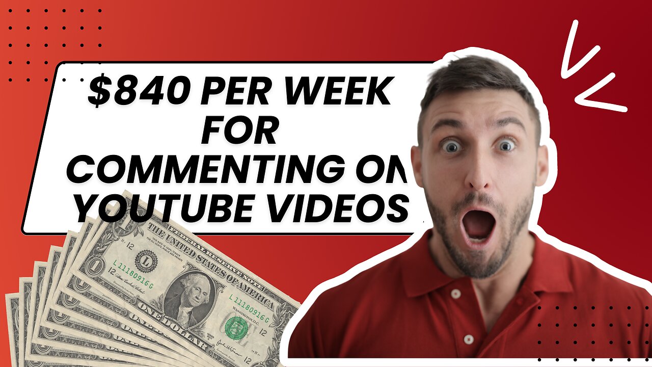 $840 earn for commenting in YouTube videos